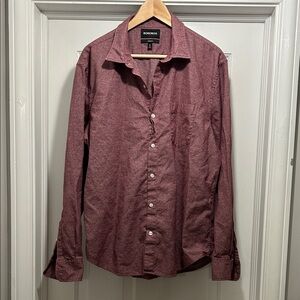 Bonobos Men's Maroon Heather Casual Shirt